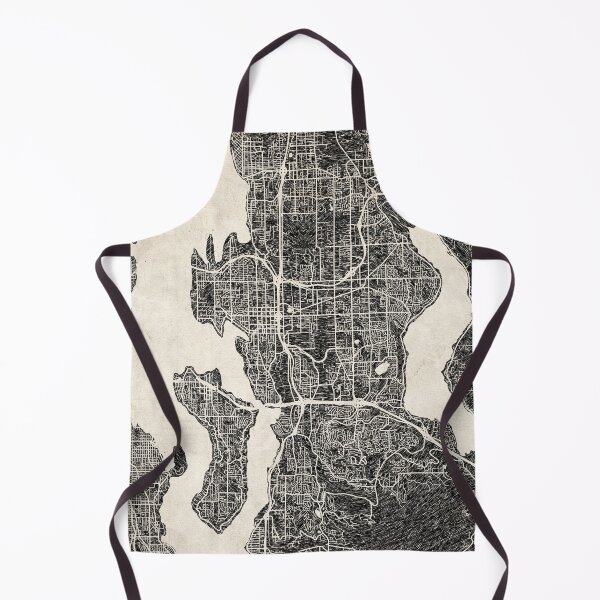 Item preview, Bellevue map Washington Ink lines designed and sold by InkMaps.