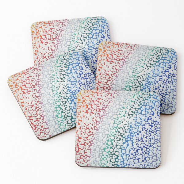 Item preview, Abstract Rainbow Snow Polka Dots designed and sold by yvettehopkins.