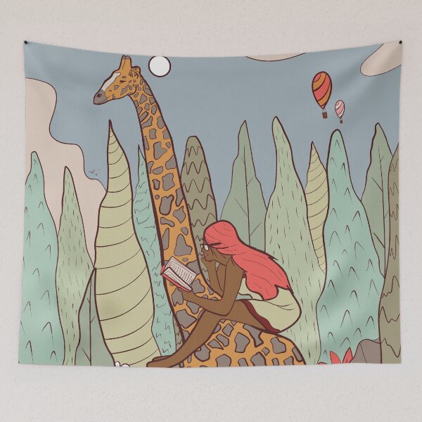 Item preview, A read with the giraffe  designed and sold by Swadeillustrations.