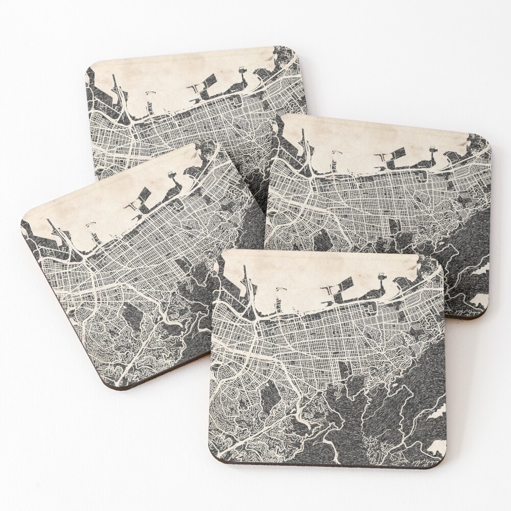 Item preview, Coasters (Set of 4) designed and sold by InkMaps.