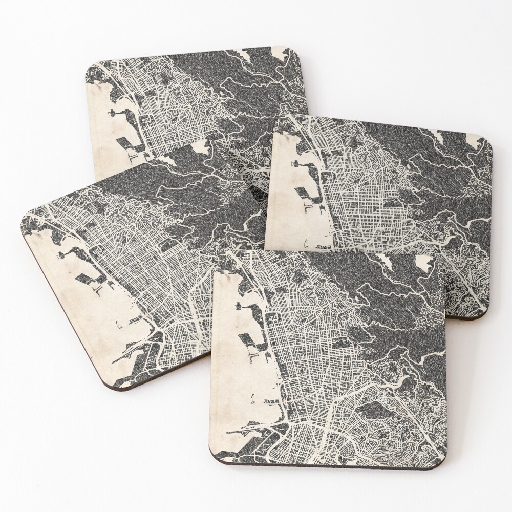 Item preview, Coasters (Set of 4) designed and sold by InkMaps.