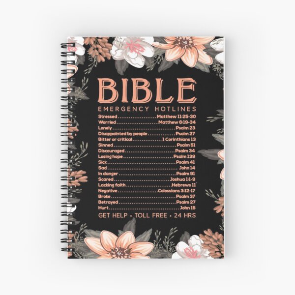 Bible Emergency Numbers (hotline) Spiral Notebook