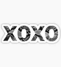 XOXO Snakeskin Sticker