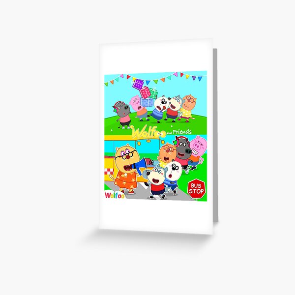 Wolfoo happy cartoon - Wolfoo Greeting Card for Sale by