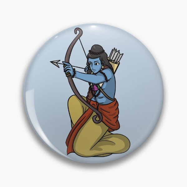 Item preview, Hindu God Lord Rama ready to shoot an arrow designed and sold by HeatherPhn.