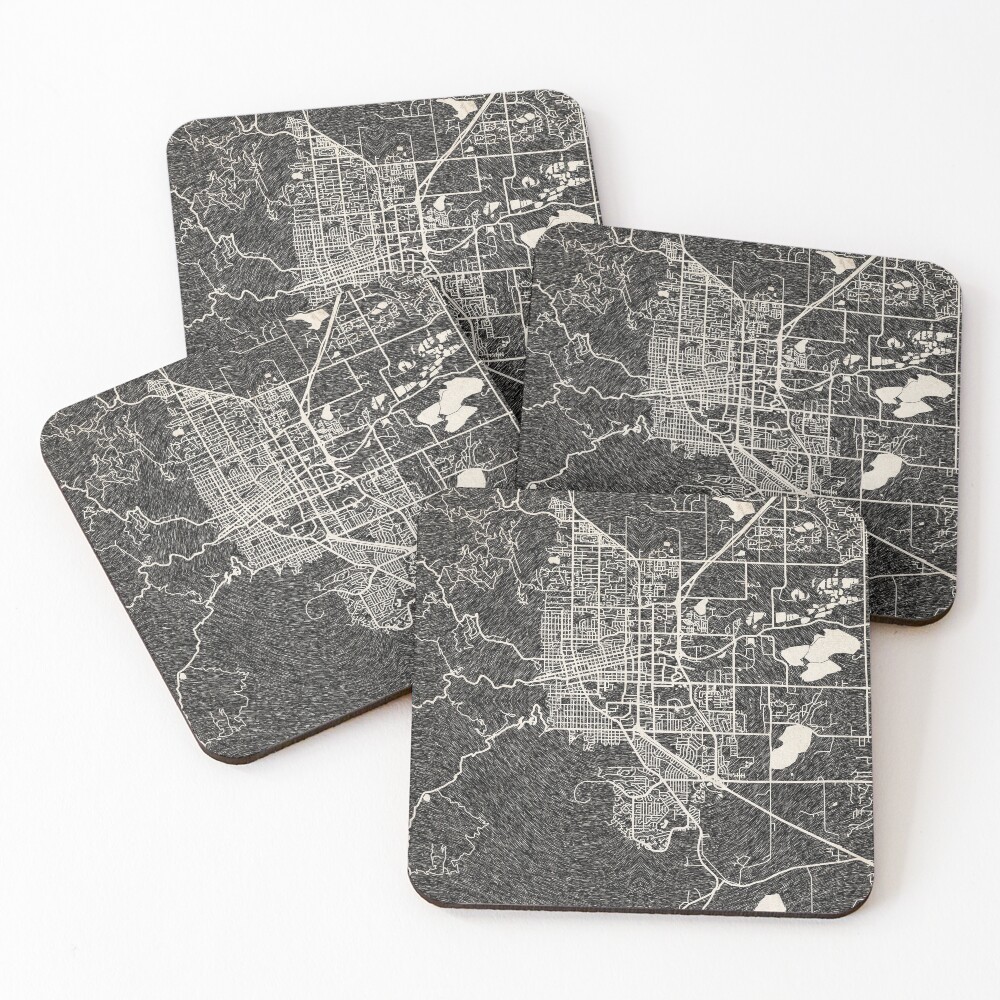 Item preview, Coasters (Set of 4) designed and sold by InkMaps.
