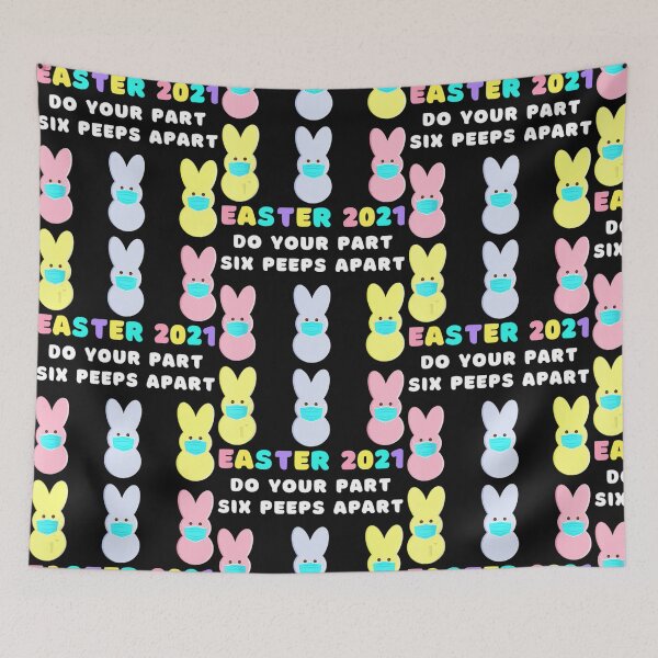 Item preview, Easter Bunny Peeps Face Mask Quarantine 2021 designed and sold by Kenruhaea7925.