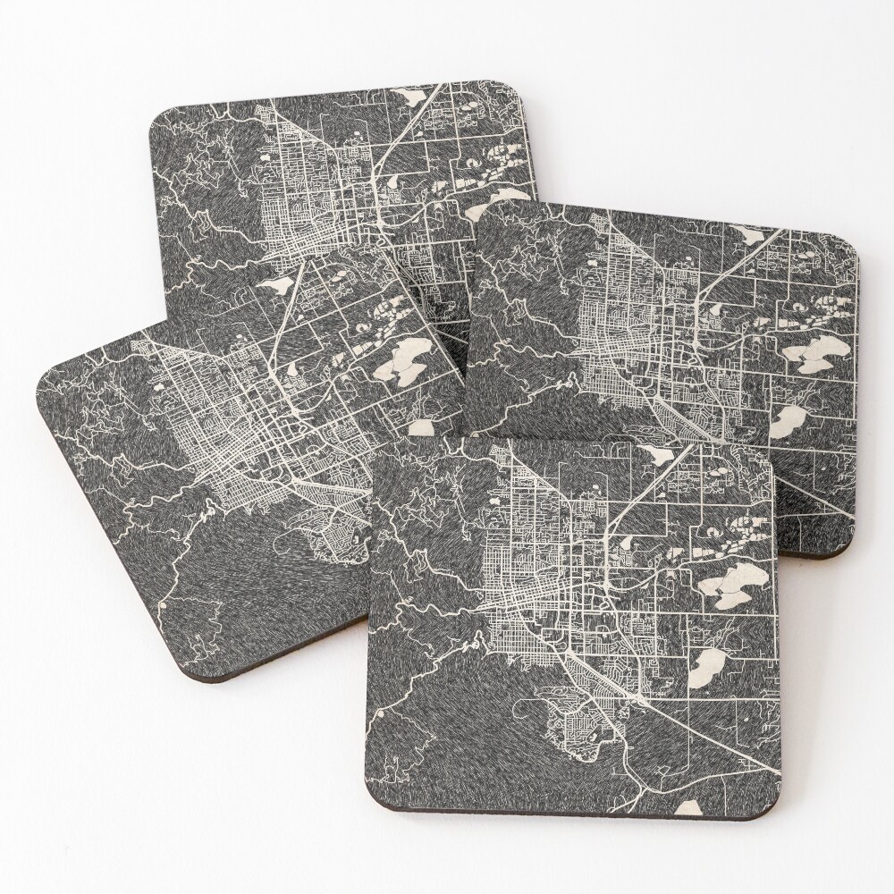 Item preview, Coasters (Set of 4) designed and sold by InkMaps.