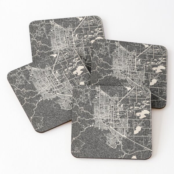 Item preview, Boulder map Colorado Ink lines 2 designed and sold by InkMaps.