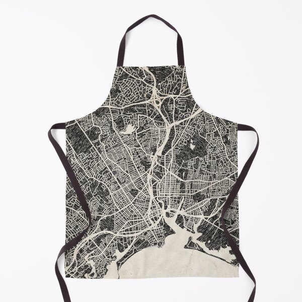 Item preview, Bridgeport map Connecticut Ink lines designed and sold by InkMaps.