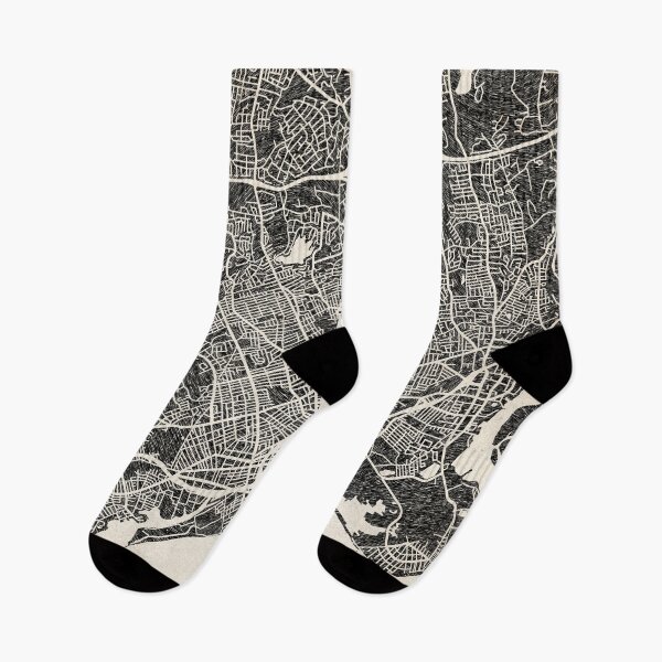 Item preview, Bridgeport map Connecticut Ink lines designed and sold by InkMaps.
