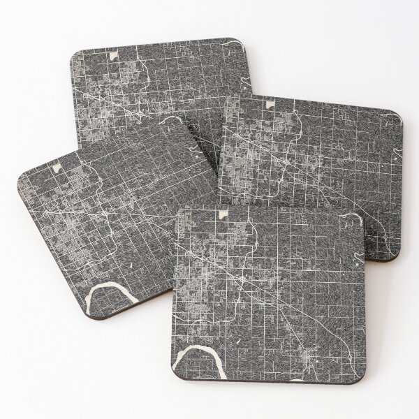 Item preview, Broken Arrow map Oklahoma Ink lines designed and sold by InkMaps.