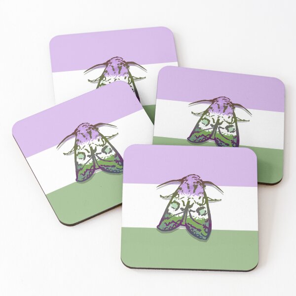 Item preview, Genderqueer Pride Moth designed and sold by squidego.
