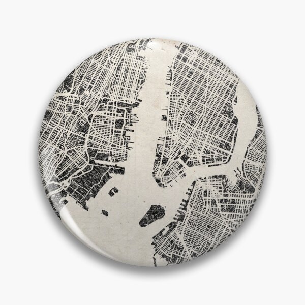 Artikelvorschau, Brooklyn map New York Ink lines entworfen und verkauft von InkMaps.