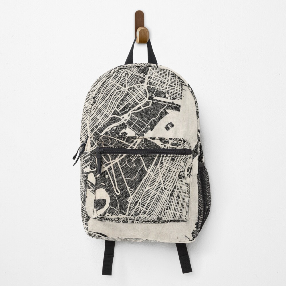Vista previa del artículo con la obra «Mochila», diseñado y vendido por InkMaps.