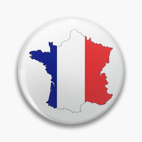 Item preview, France flag map designed and sold by ctad.