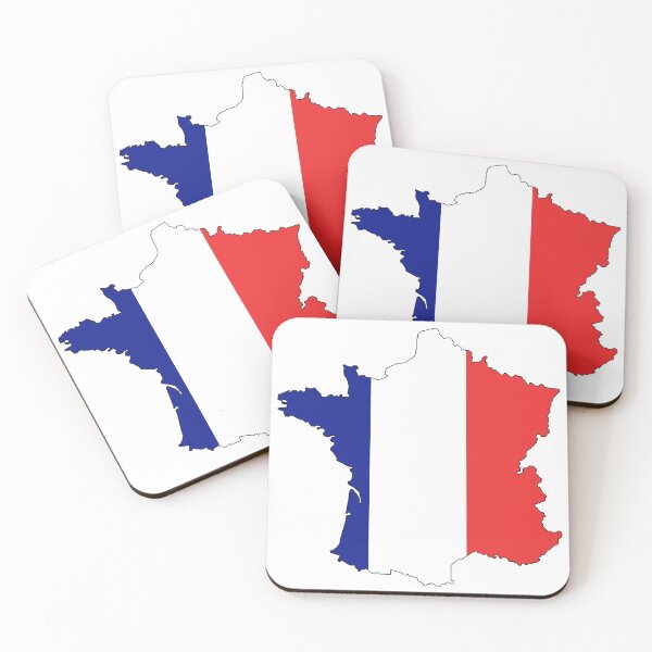 Item preview, France flag map designed and sold by ctad.