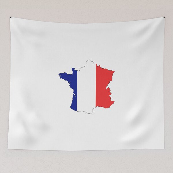 Item preview, France flag map designed and sold by ctad.