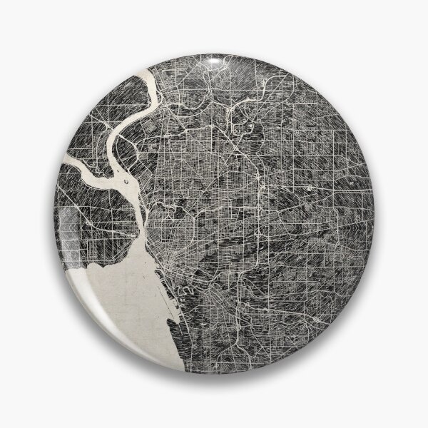 Artikelvorschau, Buffalo map New York Ink lines entworfen und verkauft von InkMaps.