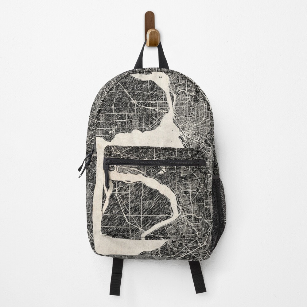 Vista previa del artículo con la obra «Mochila», diseñado y vendido por InkMaps.