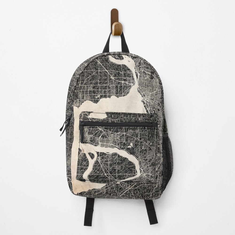 Vista previa del artículo con la obra «Mochila», diseñado y vendido por InkMaps.