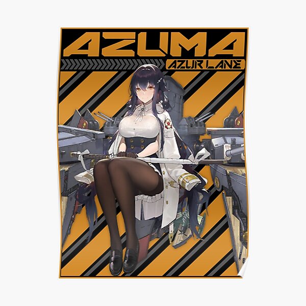 Azur Lane Azuma Poster For Sale By Votrevpx Redbubble