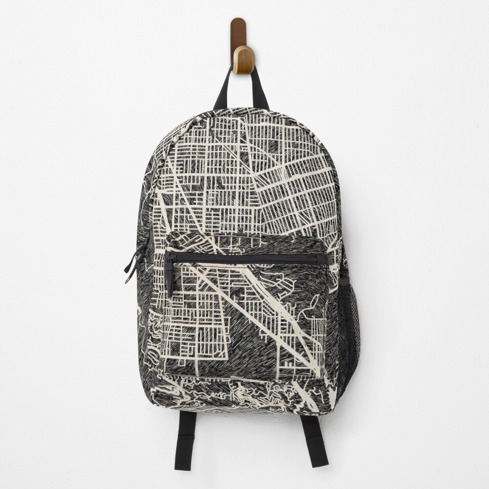 Vista previa del artículo con la obra «Mochila», diseñado y vendido por InkMaps.