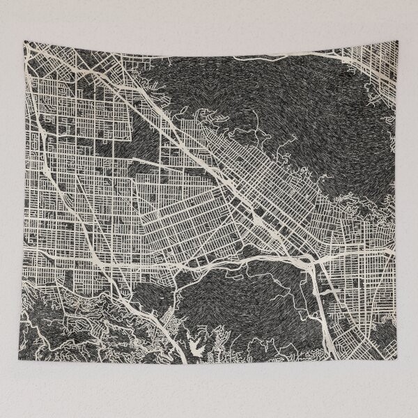 Item preview, Burbank map California Ink lines designed and sold by InkMaps.
