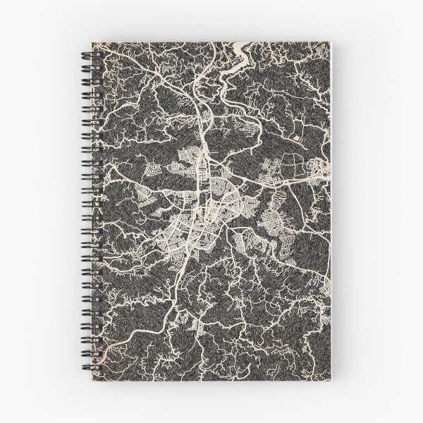 Item preview, Caguas map Puerto Rico Ink lines 2 designed and sold by InkMaps.