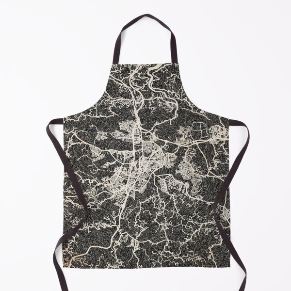 Item preview, Caguas map Puerto Rico Ink lines 2 designed and sold by InkMaps.