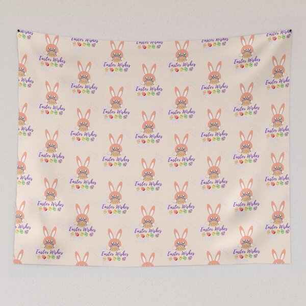 Item preview, Easter bunny rabbit wishes with a mask designed and sold by Manoroma.