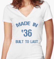1936 Built To Last Women's Fitted V-Neck T-Shirt