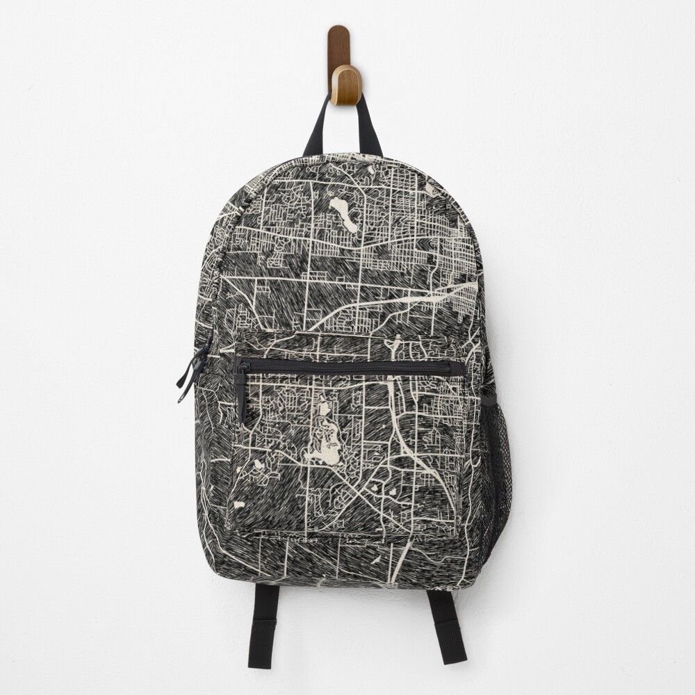 Vista previa del artículo con la obra «Mochila», diseñado y vendido por InkMaps.