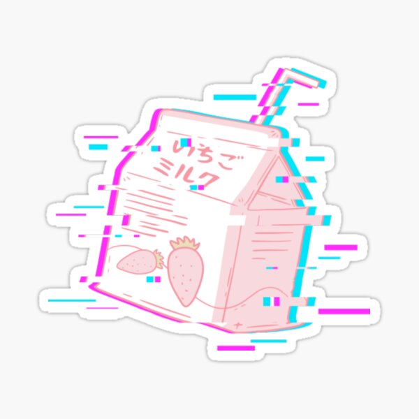 Milk Carton, Holographic Sticker, Handmade Sticker, Stickers, Kawaii M –  littlepaperies