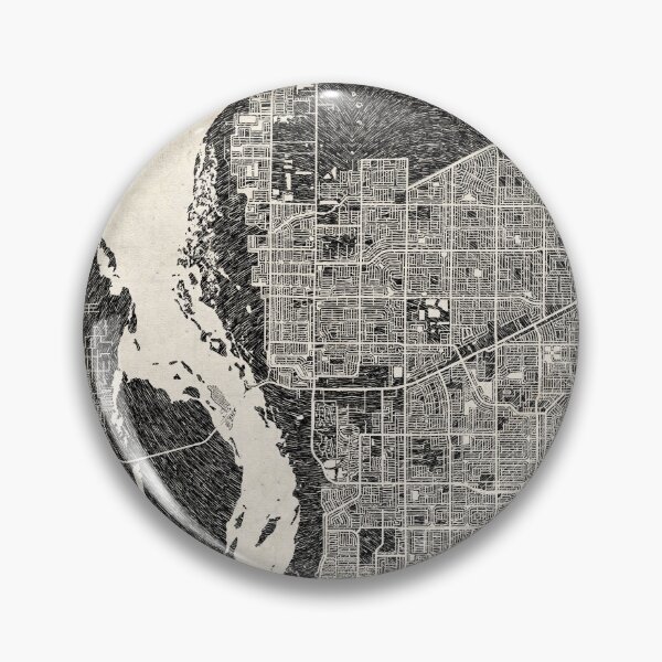 Item preview, Cape Coral map Florida Ink lines designed and sold by InkMaps.