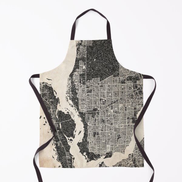 Item preview, Cape Coral map Florida Ink lines designed and sold by InkMaps.
