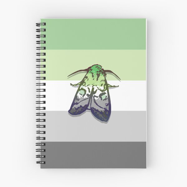 Item preview, Aromantic Pride Moth designed and sold by squidego.