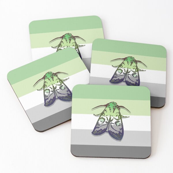 Item preview, Aromantic Pride Moth designed and sold by squidego.