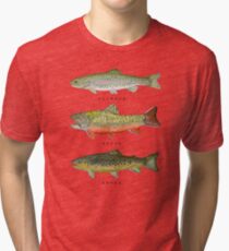 Camiseta de tejido mixto Tríada de trucha