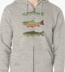 Sudadera con capucha y cremallera Tríada de trucha