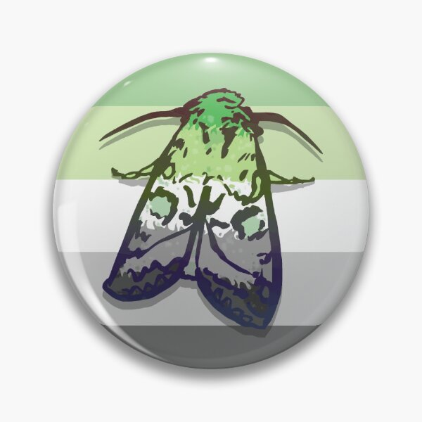 Item preview, Aromantic Pride Moth designed and sold by squidego.