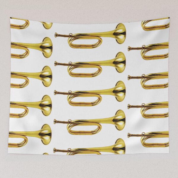 Item preview, Golden shiny new metallic brass trumpet designed and sold by Gurunath Bhadekar.