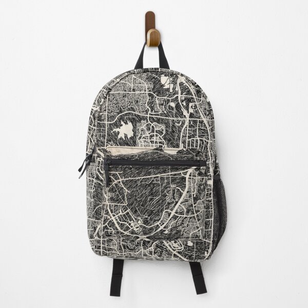 Item preview, Carrollton map Texas Ink lines designed and sold by InkMaps.