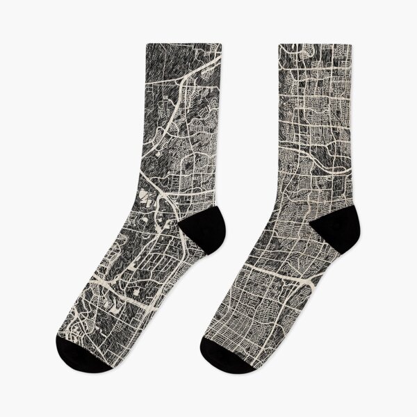 Item preview, Carrollton map Texas Ink lines 2 designed and sold by InkMaps.