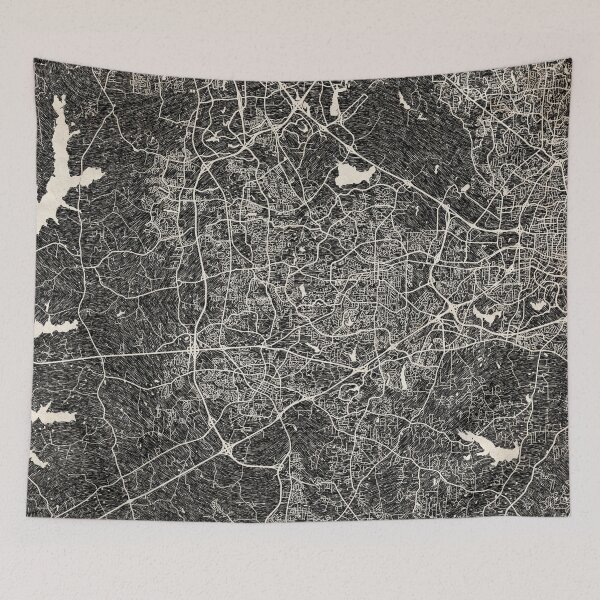 Item preview, Cary map North Carolina Ink lines designed and sold by InkMaps.