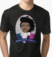 Camiseta de tejido mixto Bonjour, ¡todos!