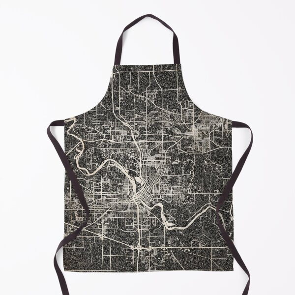 Item preview, Cedar Rapids map Iowa Ink lines 2 designed and sold by InkMaps.