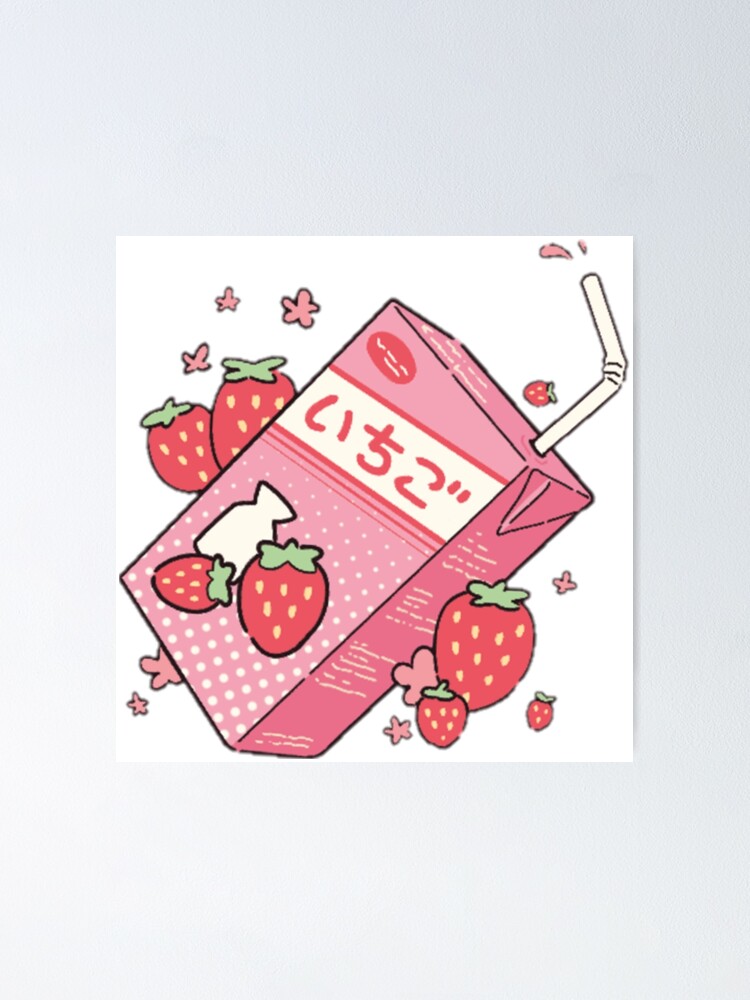 Video Gamer Japanese Kawaii Strawberry Milk Anime Aesthetic T-Shirt