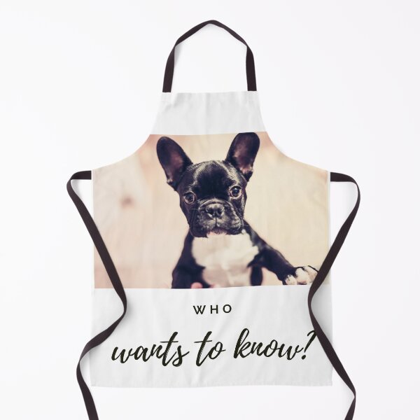 Item preview, Who wants to know? Little French Bulldog puppy - black, white chest - checking out a newcomer designed and sold by JellyBeenzz.