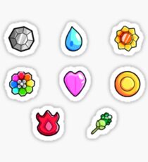 Pokemon Gym Badges: Kanto Sticker
